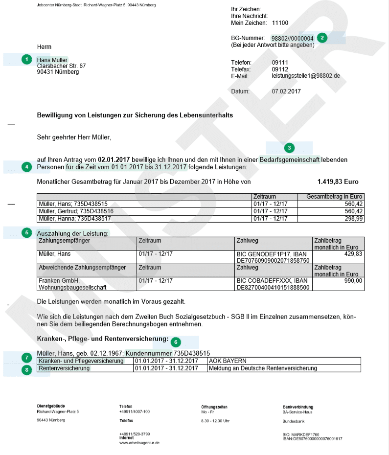 Bürgergeld Bescheid Bewilligungsbescheid