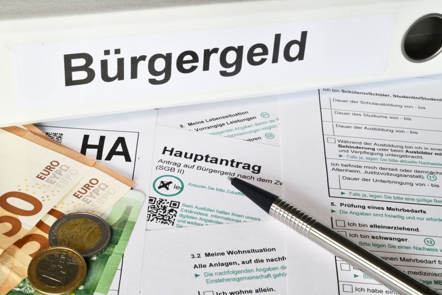 Antragsformular für Bürgergeld