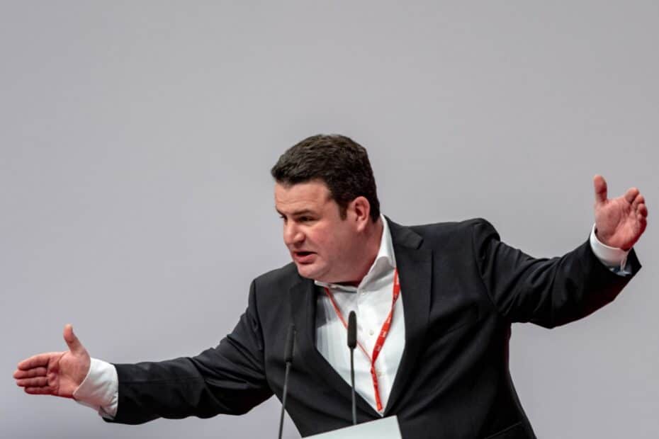 Arbeitsminister Hubertus Heil bei einer Rede