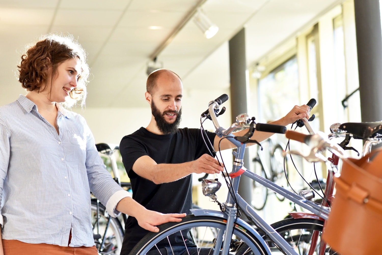 Beratung im Fahrradgeschäft