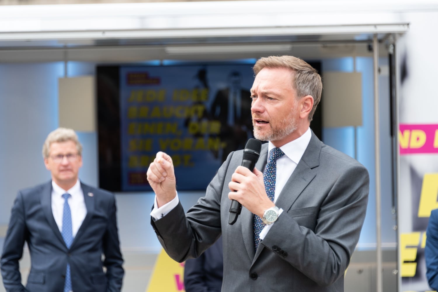 Christian Lindner hält Rede