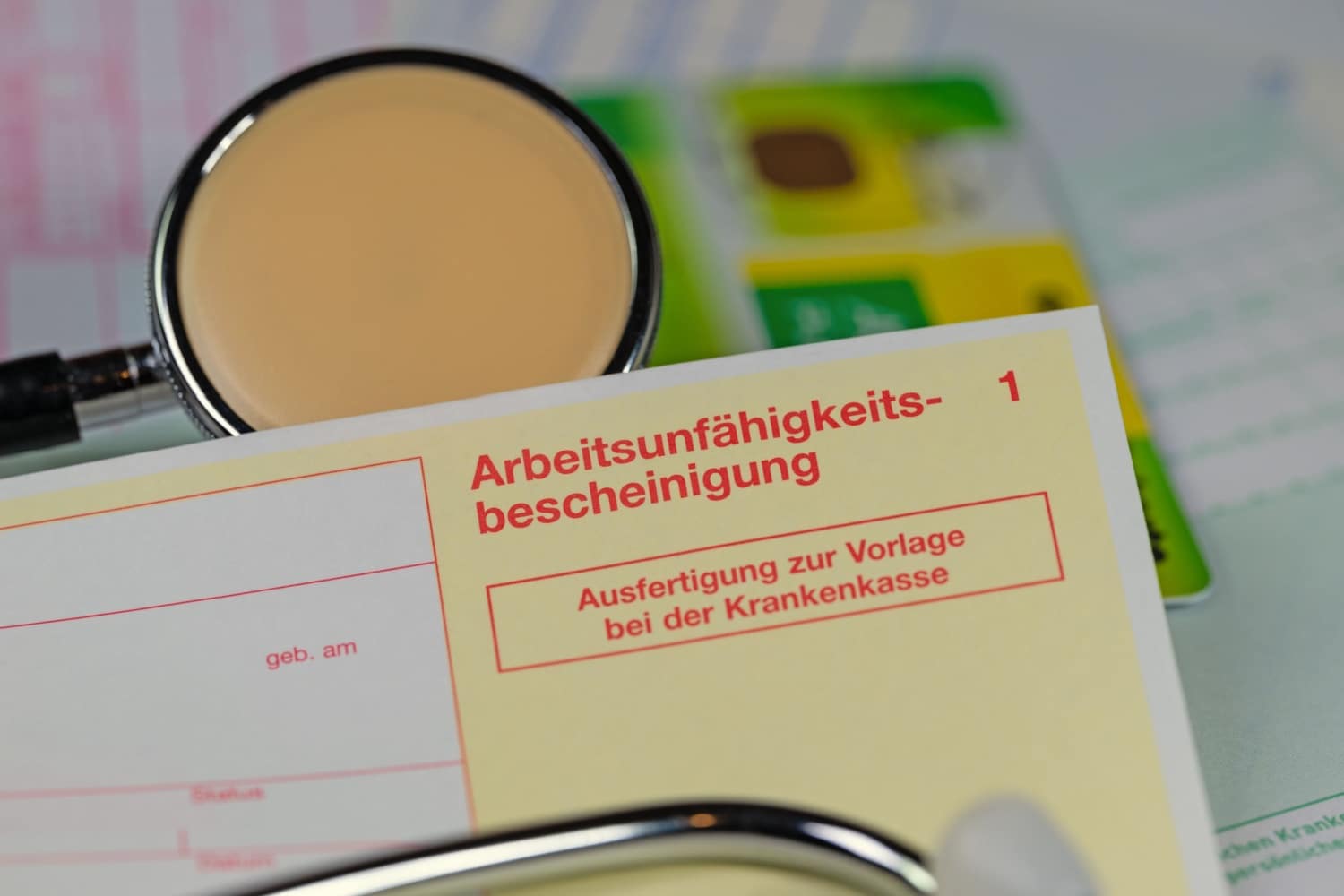 Krankschreibung und Krankenkassenkarte